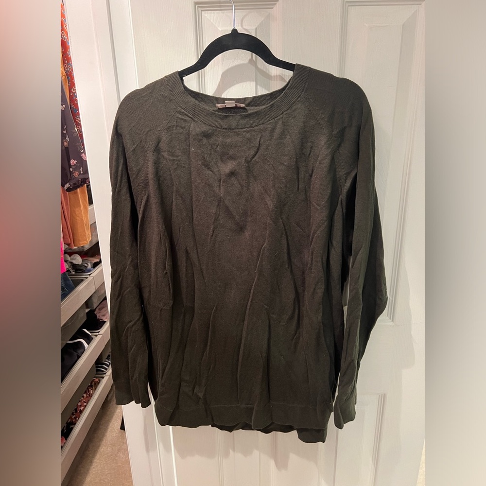 LOFT - green sweater